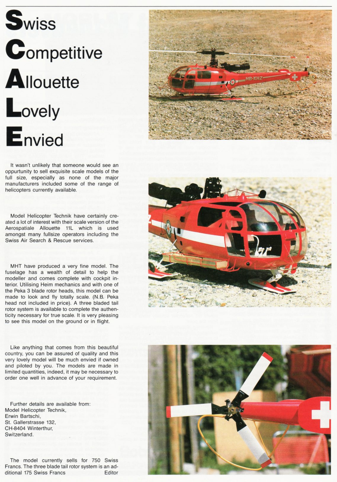 Vintage RC Helicopters Switzerland
